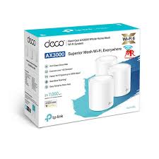 ACCESS POINT TP-LINK DECO X60 3PACK V3.2, AX5400, WIFI6, 2.4GHZ/574MBPS 5GHZ/4804MBPS, 4-7 HABITACIONES, 2 RJ45 GIGABIT